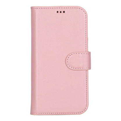 Leather iPhone 17-Detachable Wallet Case