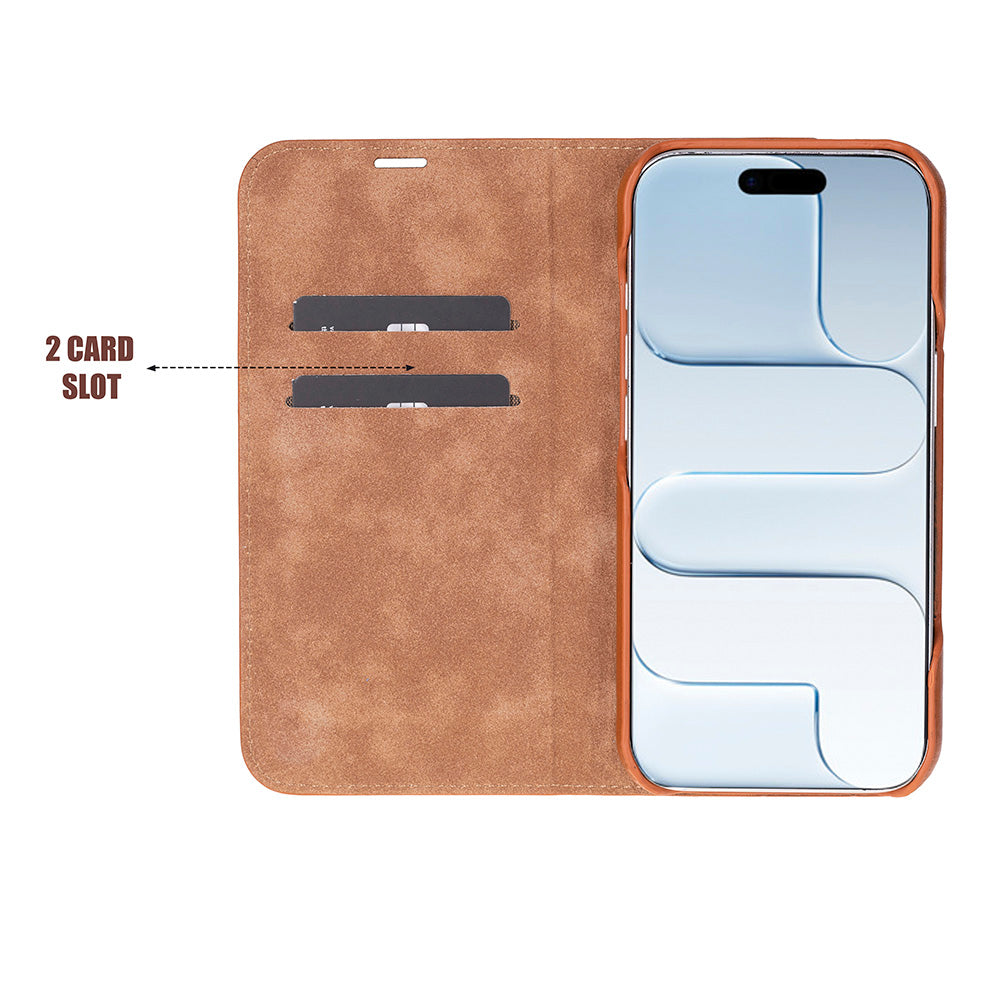 Leather iPhone 17 Folio Case
