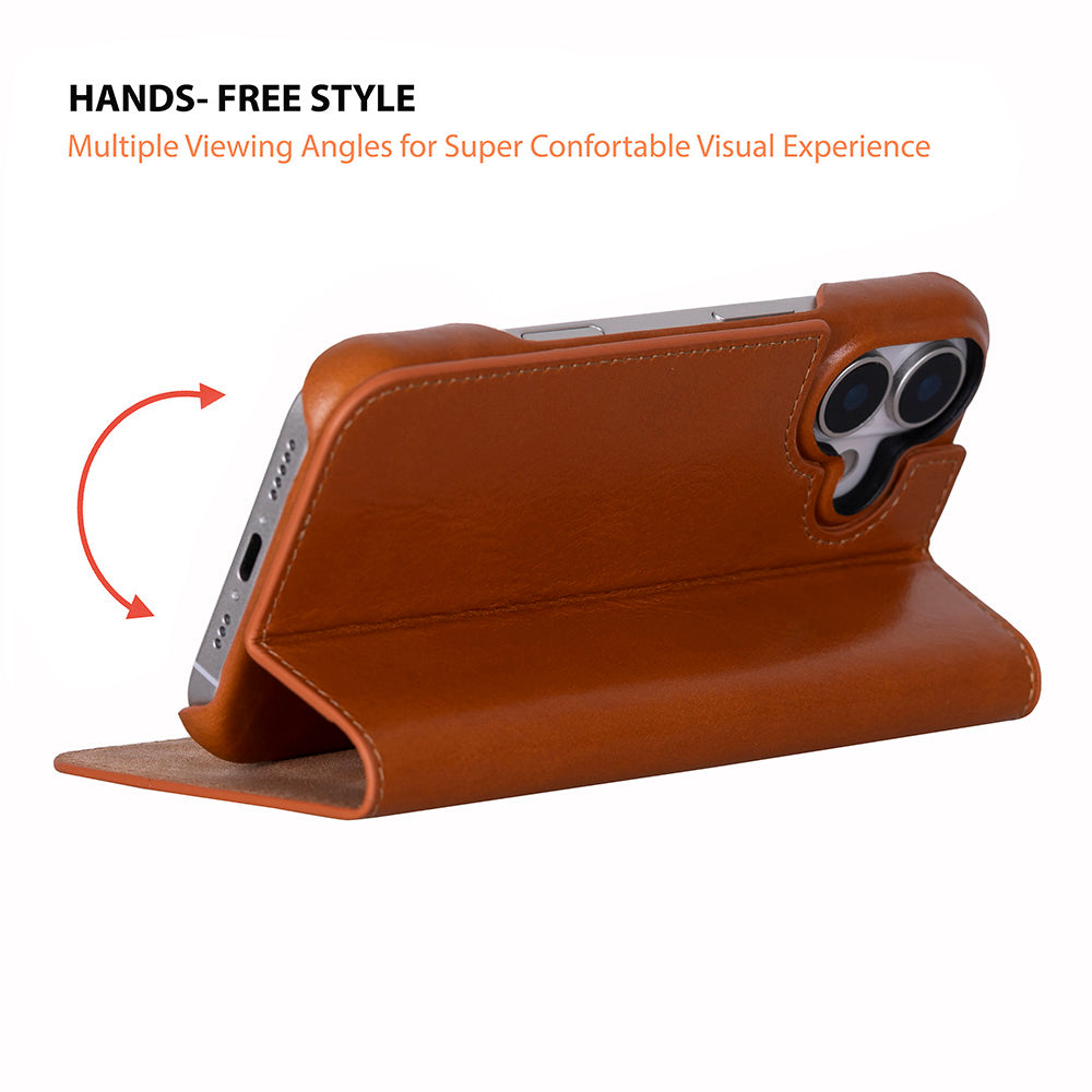 Leather iPhone 17 Folio Case