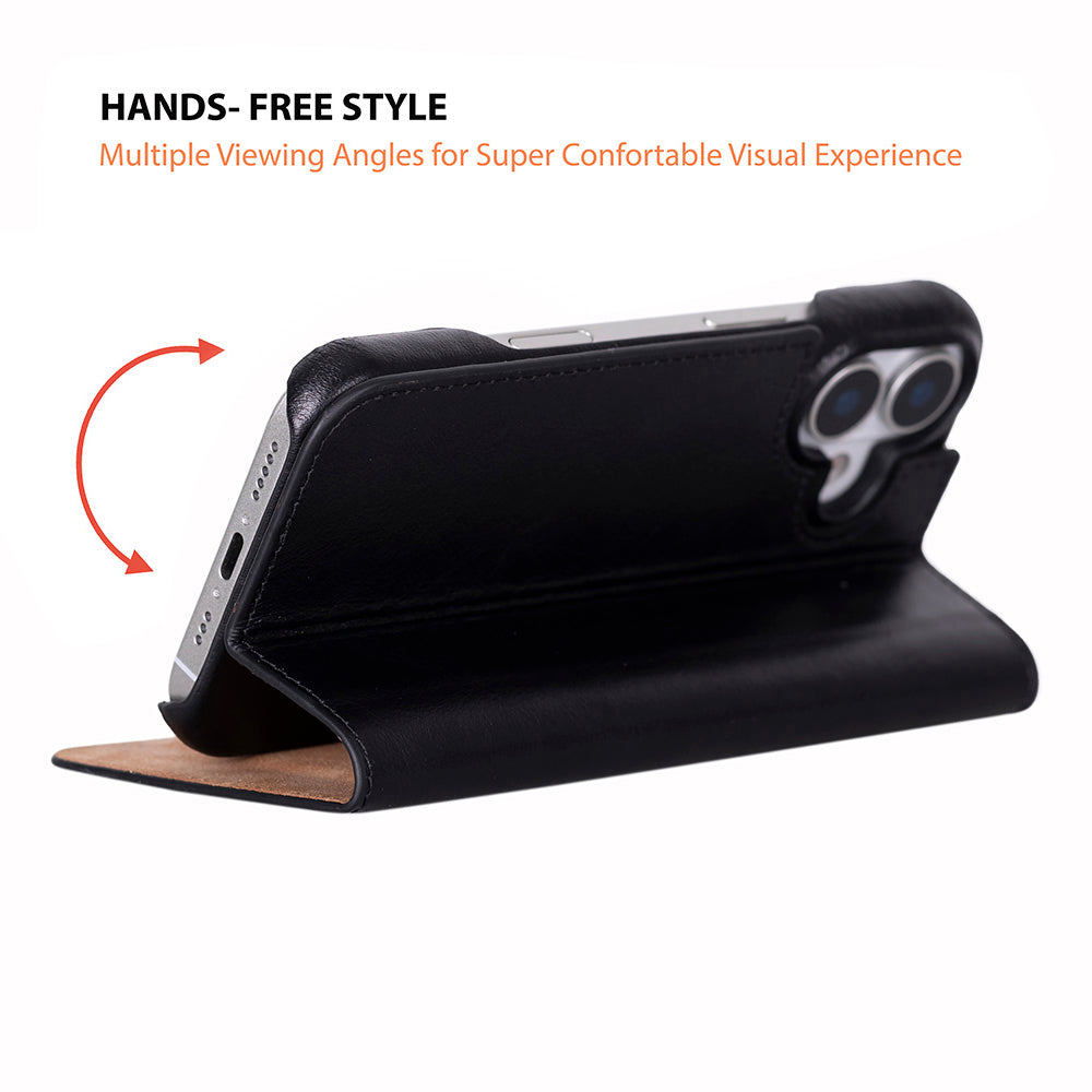 Leather iPhone 17 Folio Case