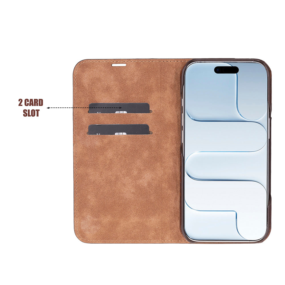 Leather iPhone 17 Folio Case