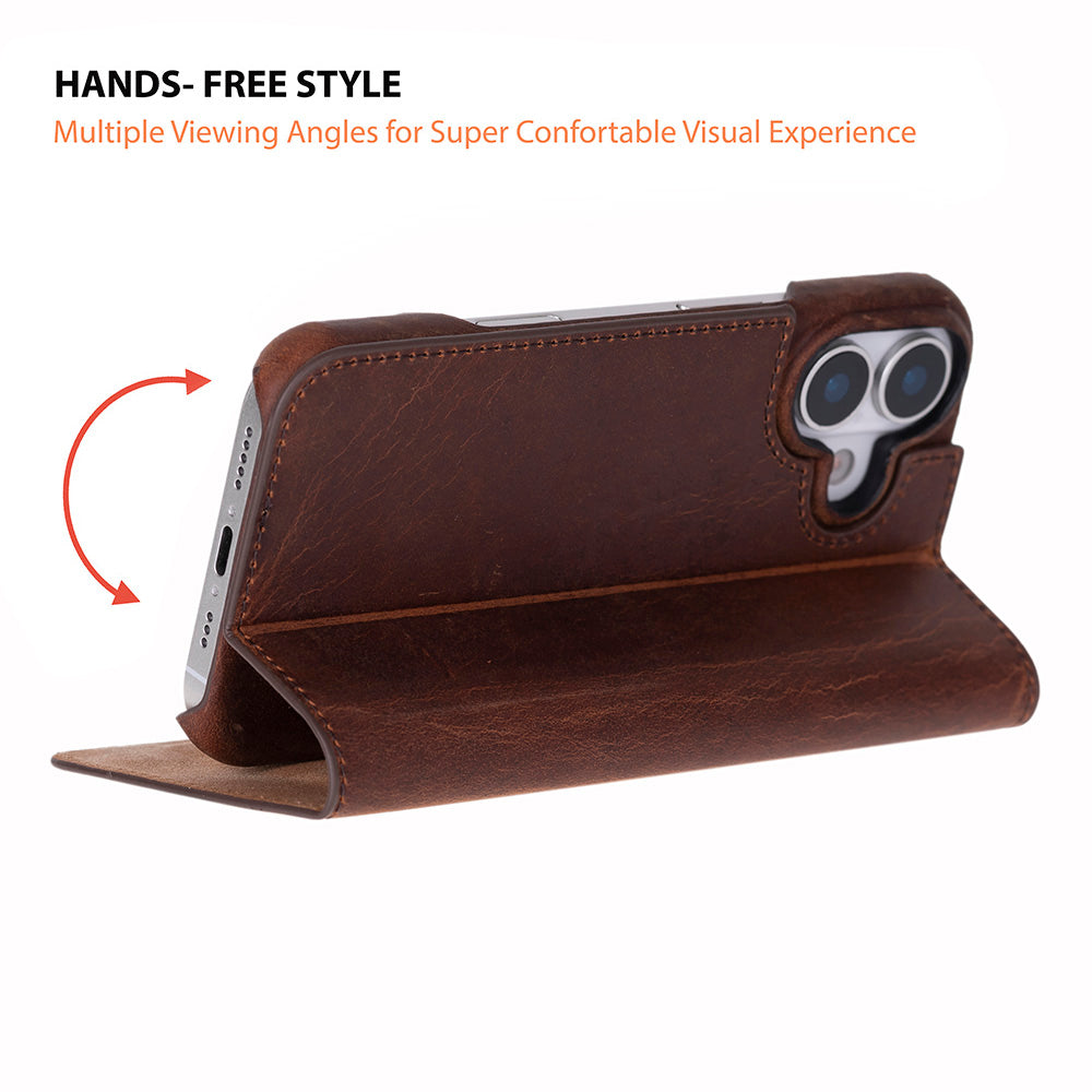 Leather iPhone 17 Folio Case