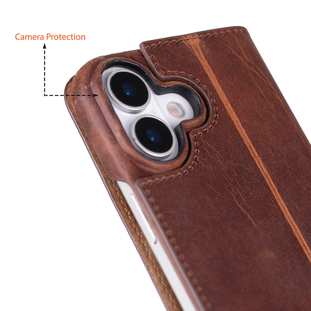 Leather iPhone 17 Folio Case