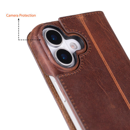 Leather iPhone 17 Folio Case