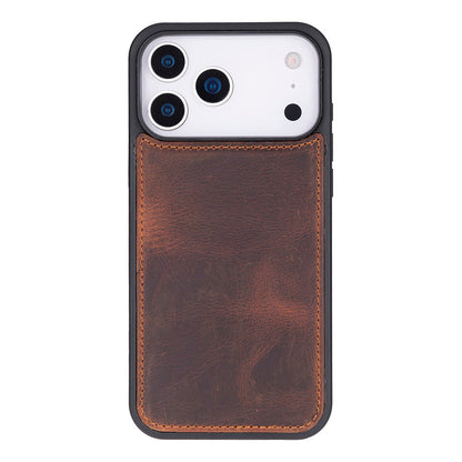 Leather iPhone 17-Pro-Detachable Wallet Case