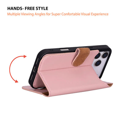 Leather iPhone 17-Pro-Detachable Wallet Case