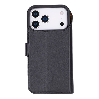 Leather iPhone 17-Pro-Detachable Wallet Case