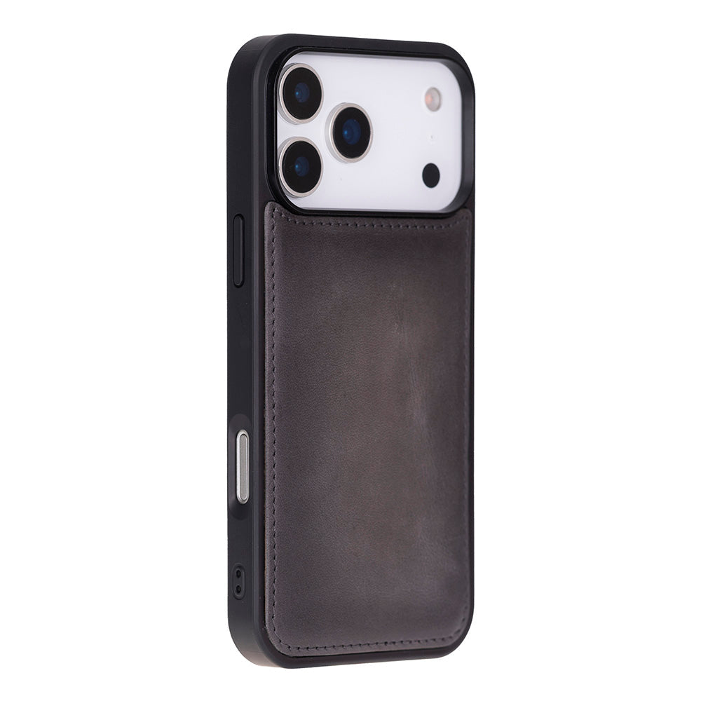 Leather iPhone 17-Pro-Detachable Wallet Case