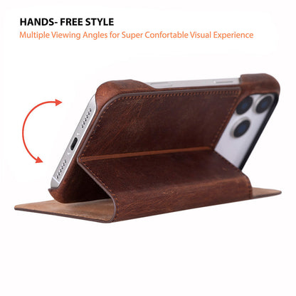 Leather iPhone 17 Pro Folio Case