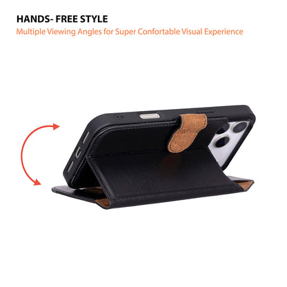 Leather iPhone 17-Pro-Max Detachable Wallet Case