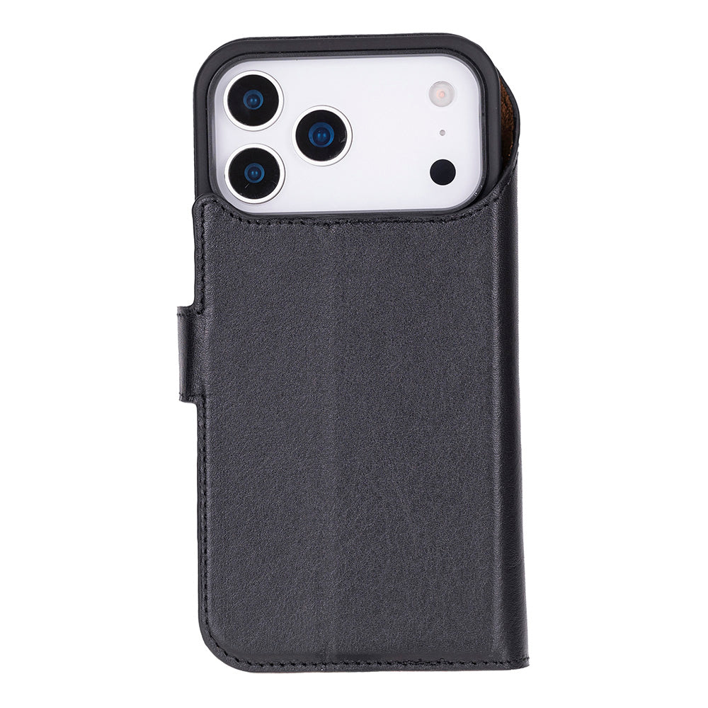 Leather iPhone 17-Pro-Max Detachable Wallet Case