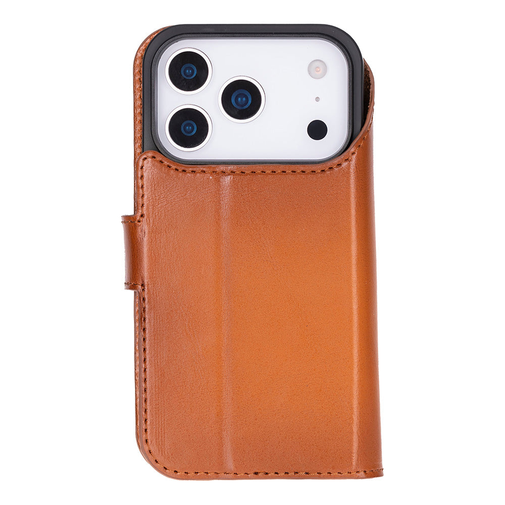 Leather iPhone 17-Pro-Max Detachable Wallet Case