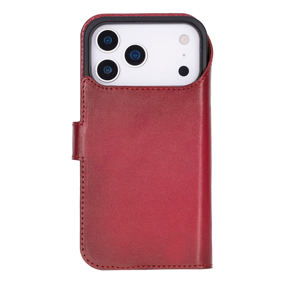 Leather iPhone 17-Pro-Max Detachable Wallet Case