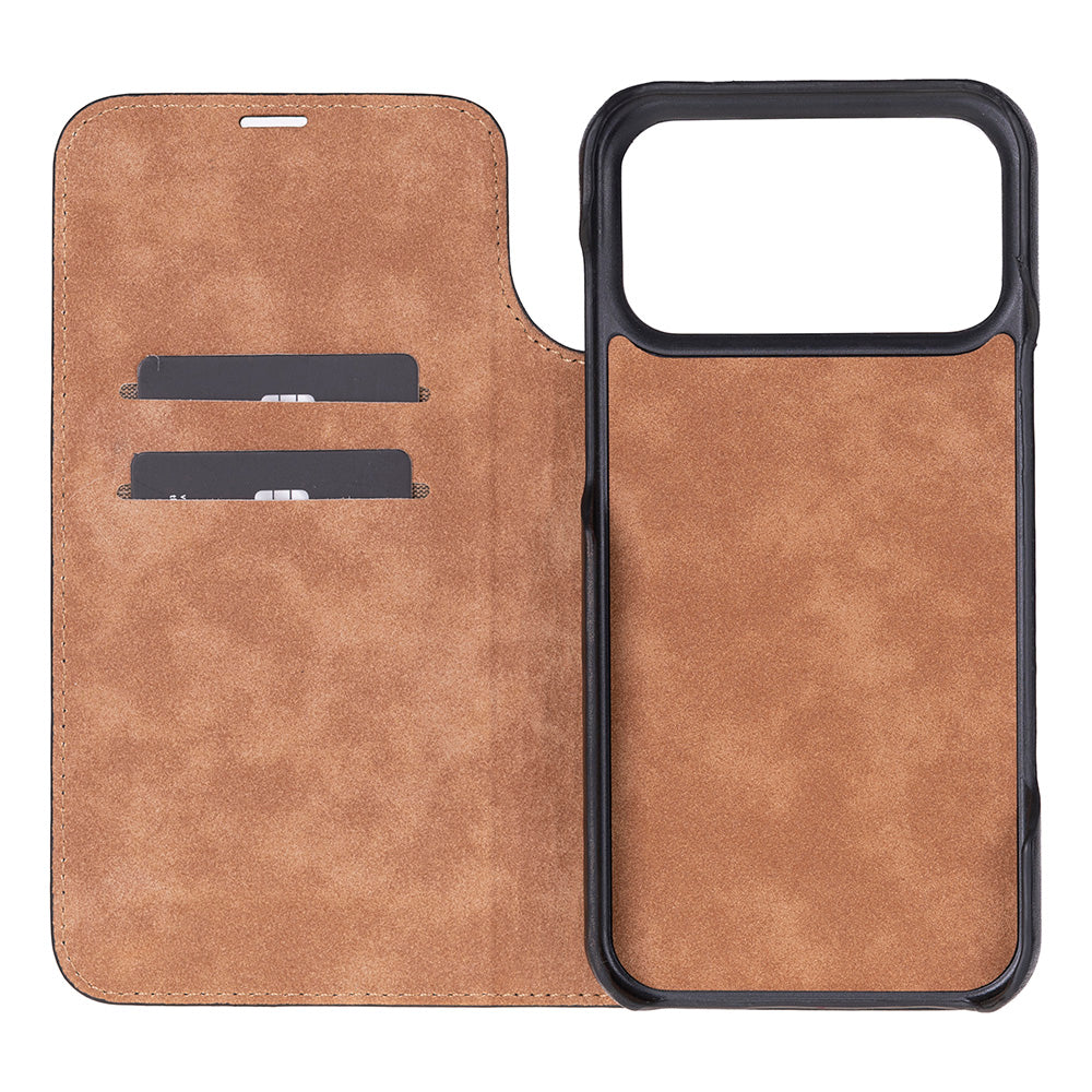 Sonat Leather iPhone 17 Pro Max Folio Case Tan Sonat Leather iPhone 17 Pro Max Folio Case Tan