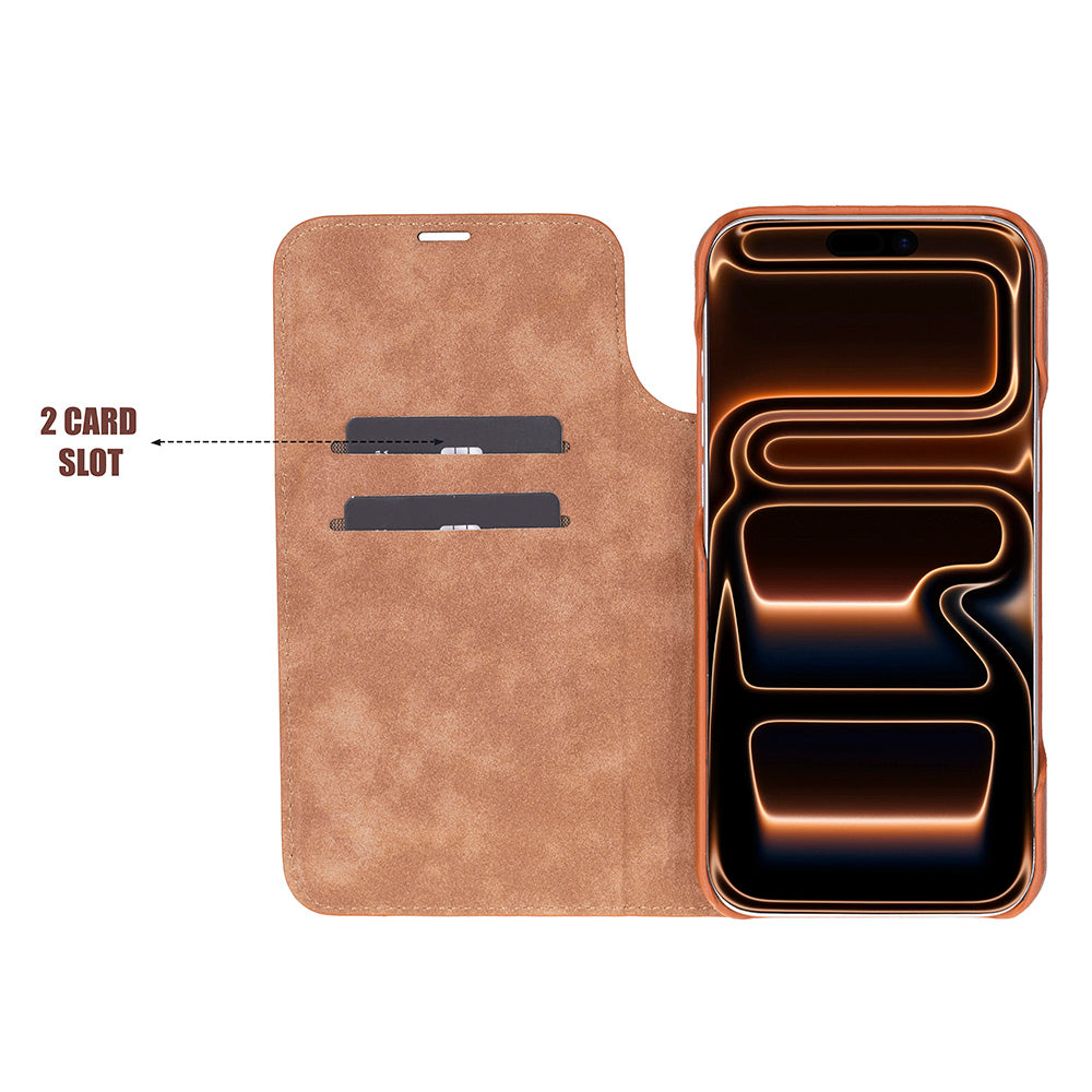 Leather iPhone 17 Pro Max Folio Case