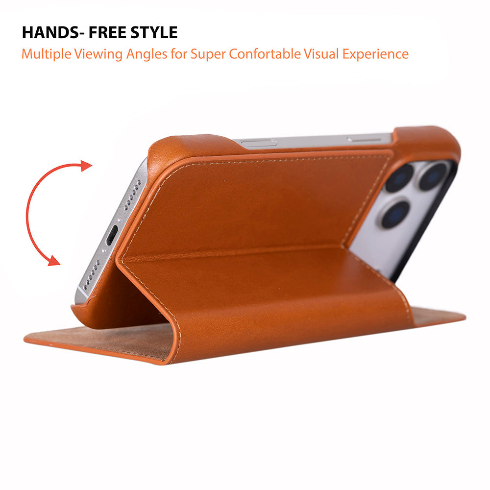 Leather iPhone 17 Pro Max Folio Case