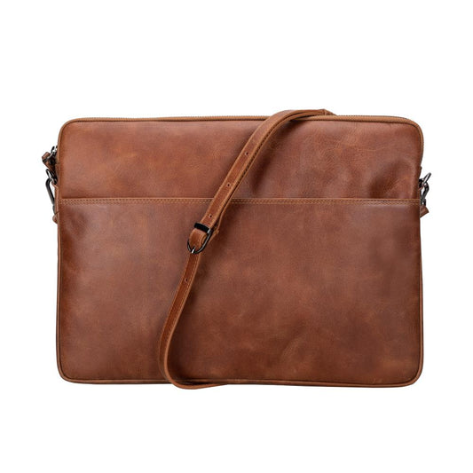 Leeds Slim Leather Laptop & Tablet Case - Messenger Bag for 14” & 16”