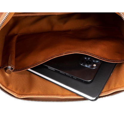 Leeds Slim Leather Laptop & Tablet Case - Messenger Bag for 14” & 16”