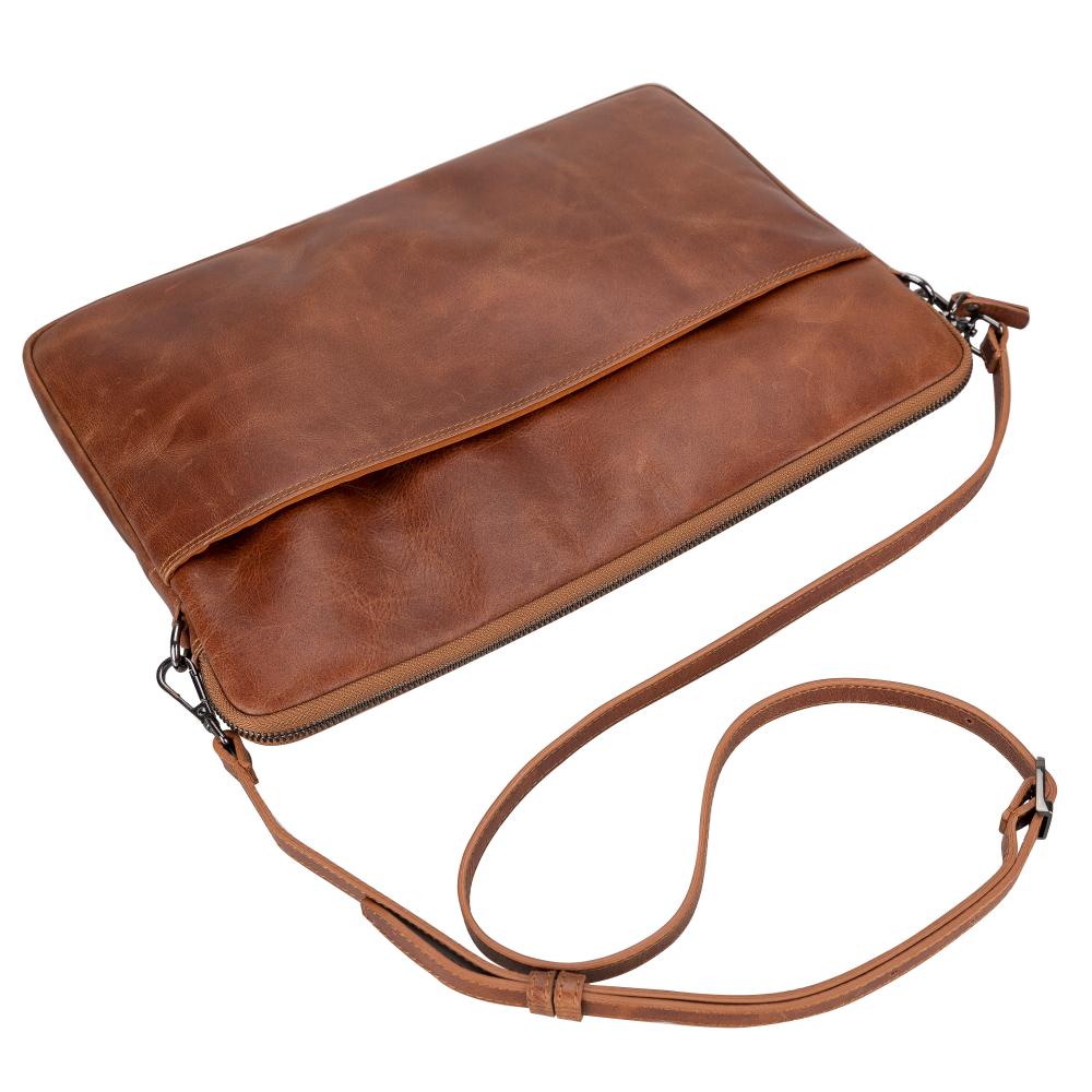 Leeds Slim Leather Laptop & Tablet Case - Messenger Bag for 14” & 16”