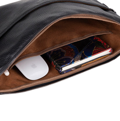 Leeds Slim Leather Laptop & Tablet Case - Messenger Bag for 14” & 16”