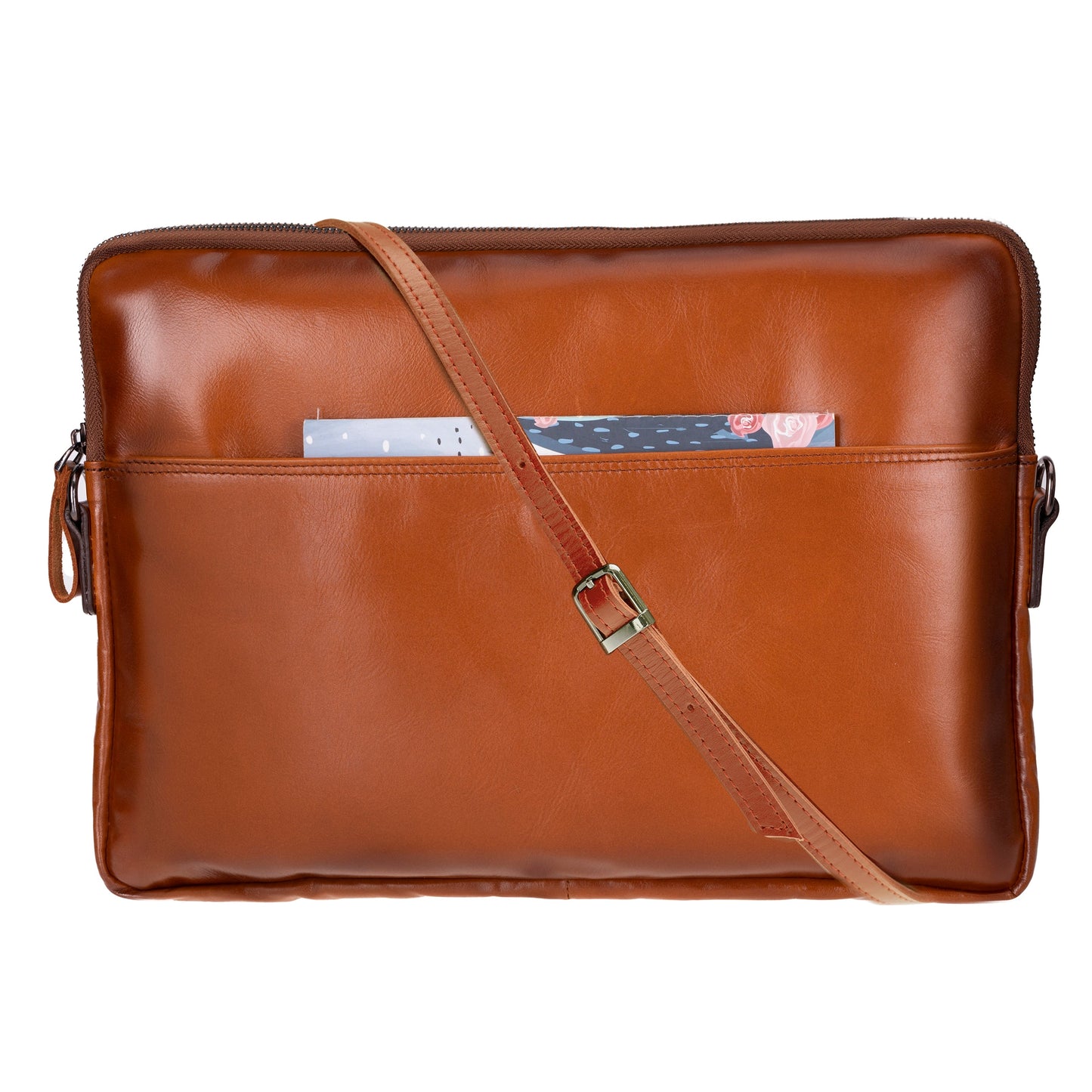Leeds Slim Leather Laptop & Tablet Case - Messenger Bag for 14” & 16”