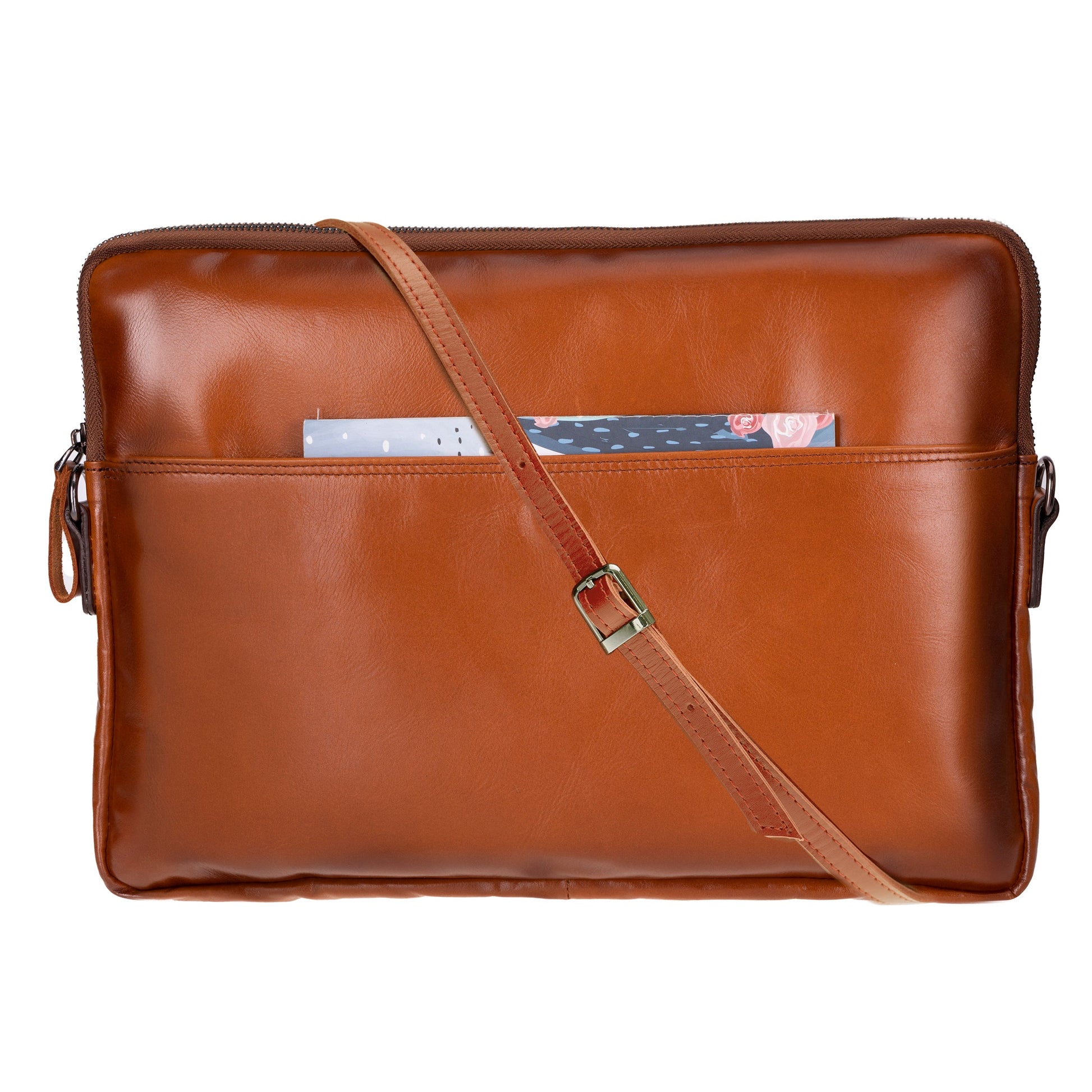 Leeds Slim Leather Laptop & Tablet Case - Messenger Bag for 14” & 16”