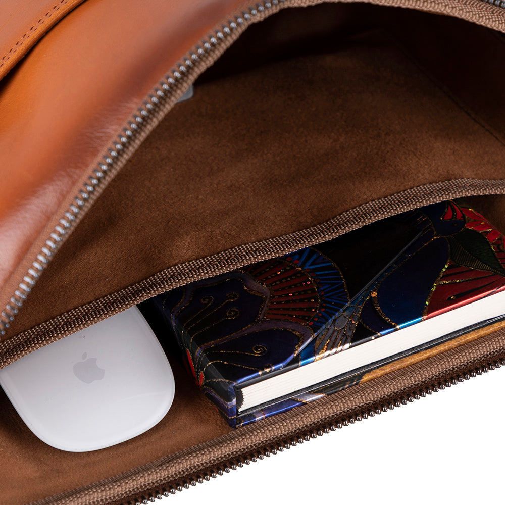 Leeds Slim Leather Laptop & Tablet Case - Messenger Bag for 14” & 16”