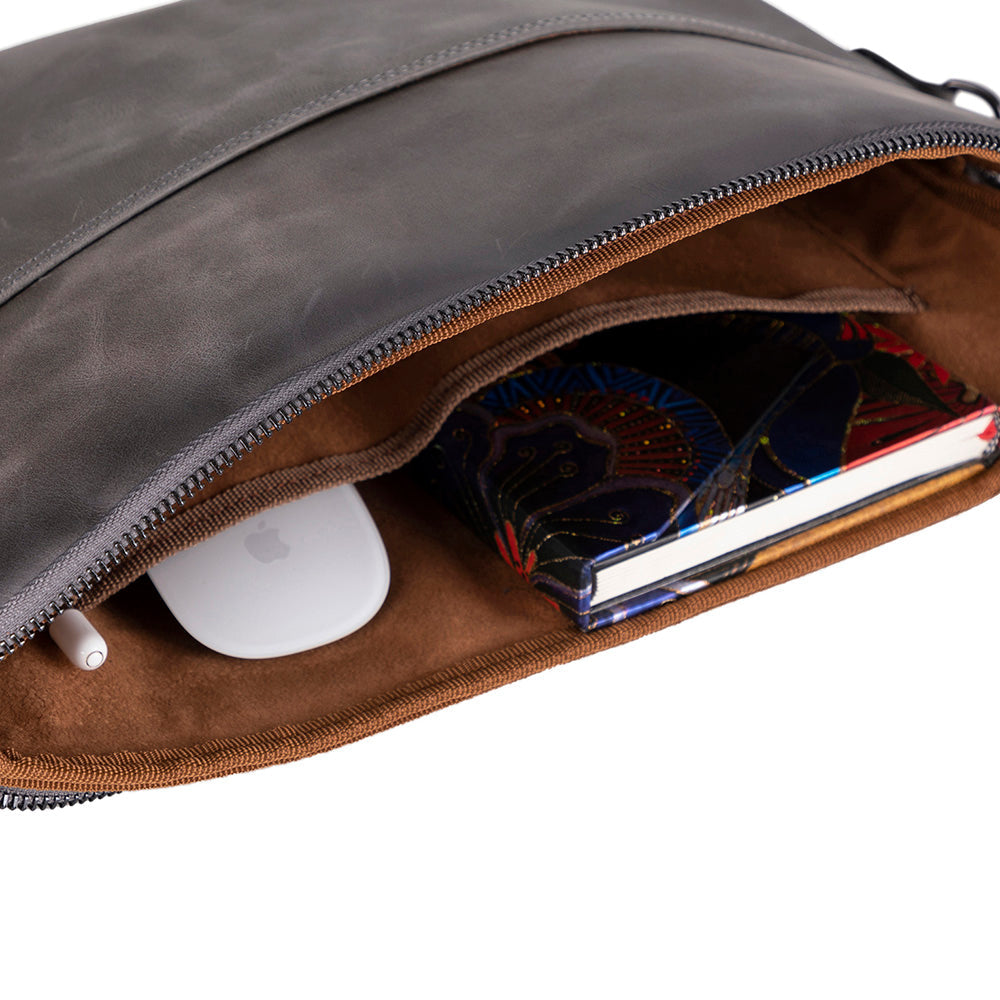 Leeds Slim Leather Laptop & Tablet Case - Messenger Bag for 14” & 16”