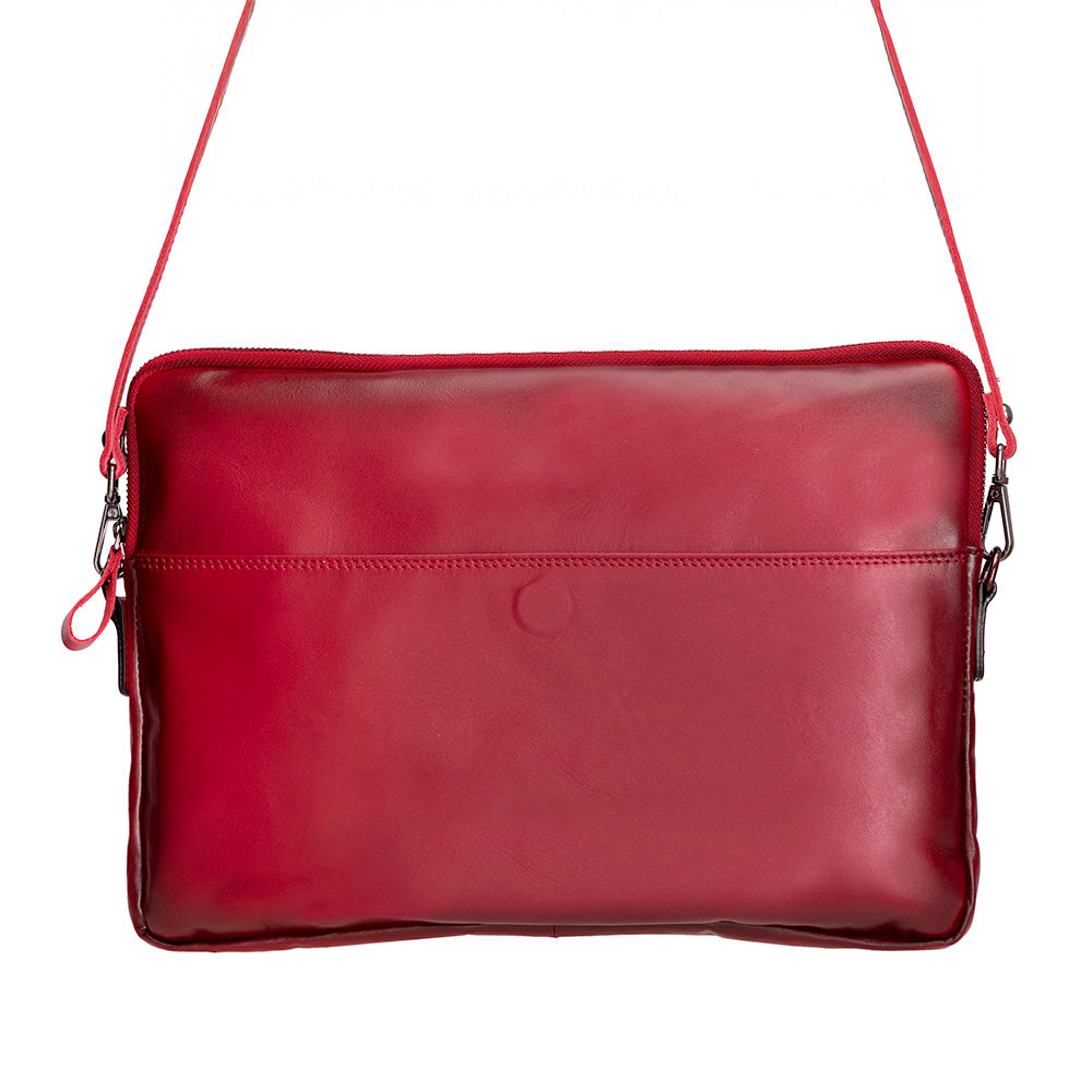 Leeds Slim Leather Laptop & Tablet Case - Messenger Bag for 14” & 16”