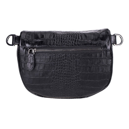 Liora Handcrafted Croco Leather Crossbody Bag