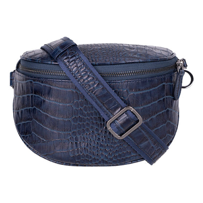 Liora Handcrafted Croco Leather Crossbody Bag