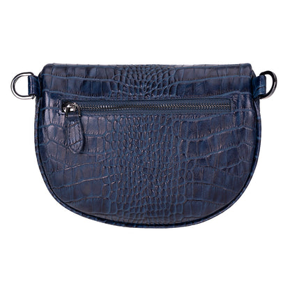 Liora Handcrafted Croco Leather Crossbody Bag