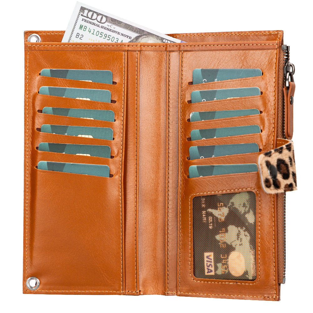 Lozan Strap Genuine Leather Crossbody Phone Wallet