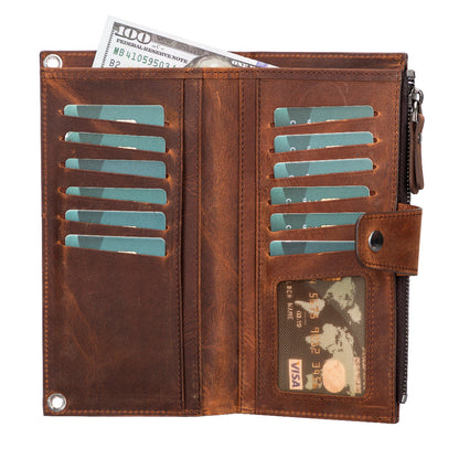 Lozan Strap Genuine Leather Crossbody Phone Wallet