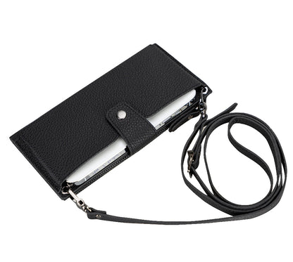 Lozan Strap Genuine Leather Crossbody Phone Wallet