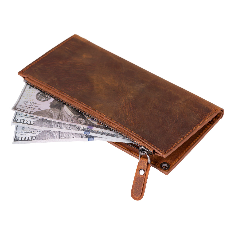 Lozan Strap Genuine Leather Crossbody Phone Wallet