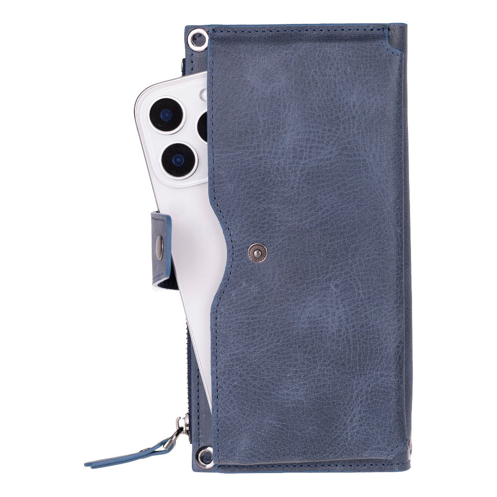 Lozan Strap Genuine Leather Crossbody Phone Wallet