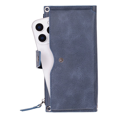 Lozan Strap Genuine Leather Crossbody Phone Wallet