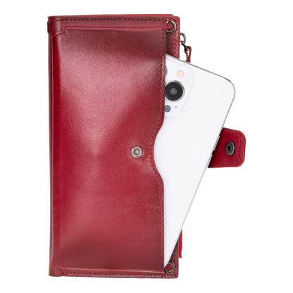 Lozan Strap Genuine Leather Crossbody Phone Wallet