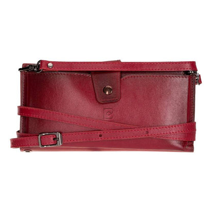 Lozan Strap Genuine Leather Crossbody Phone Wallet