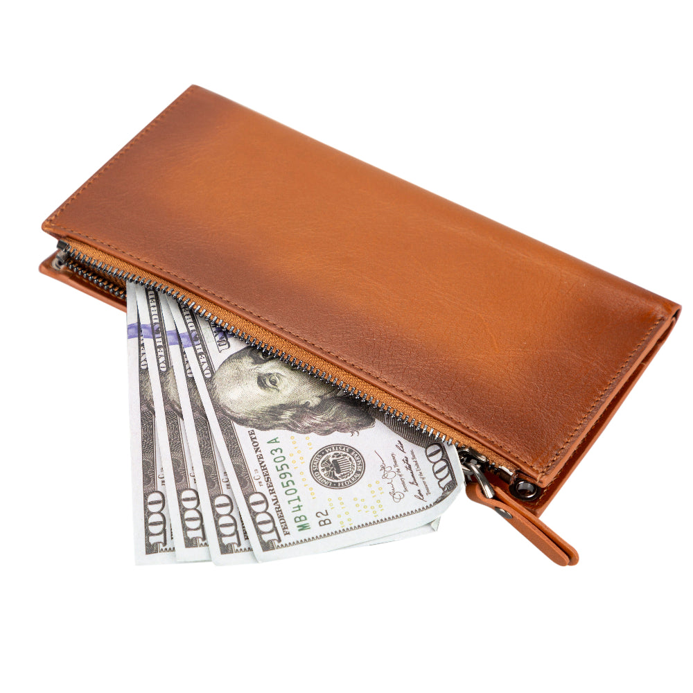 Lozan Strap Genuine Leather Crossbody Phone Wallet