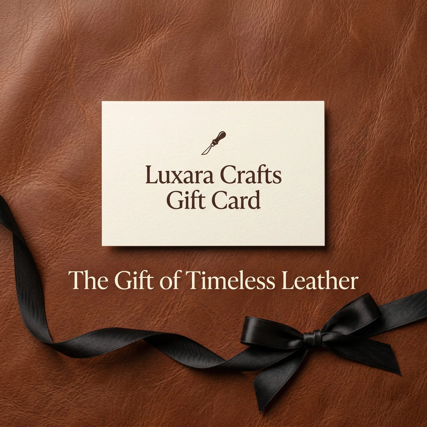 Luxara Crafts digital gift card for handcrafted leather gifts