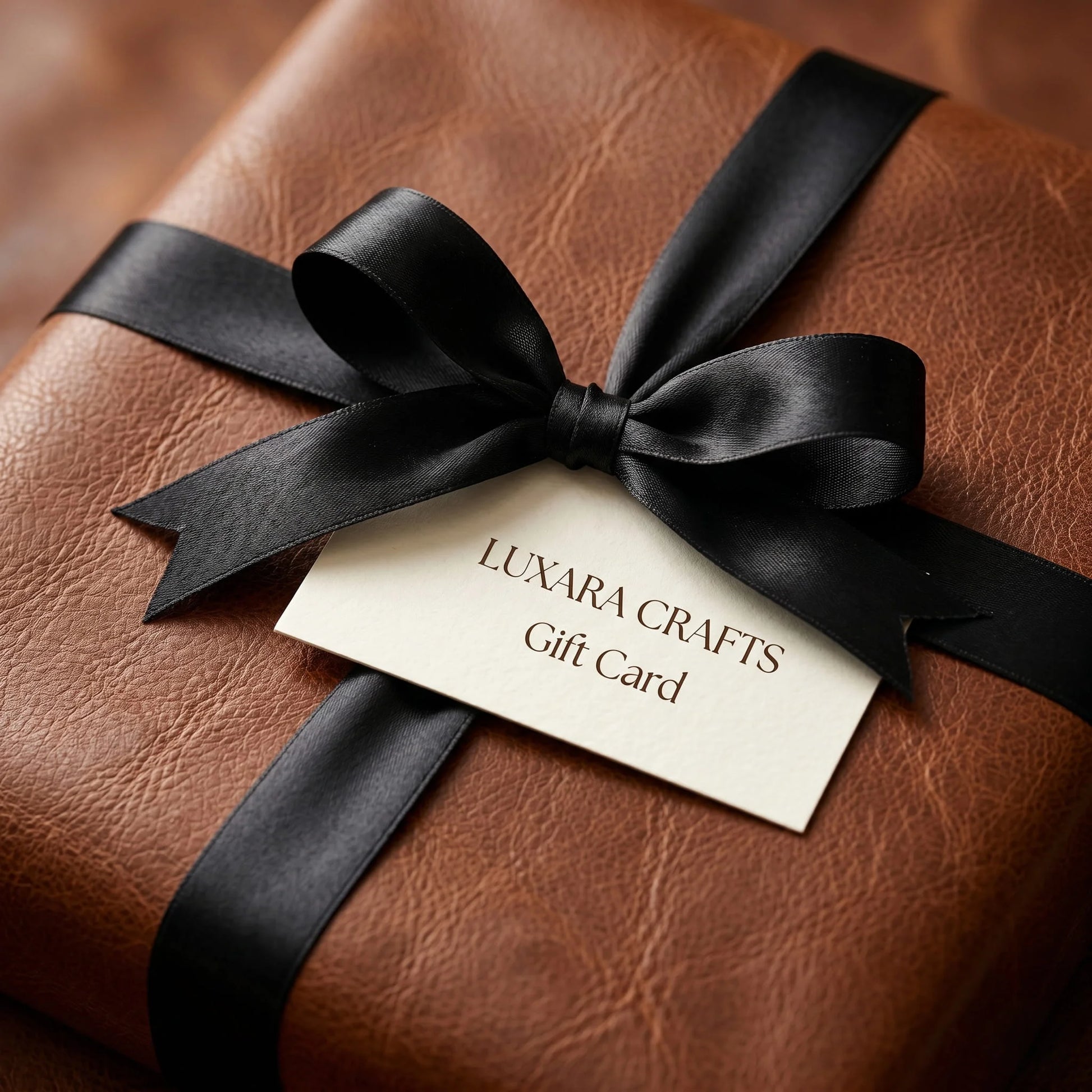 Luxara Crafts digital gift card for handcrafted leather gifts