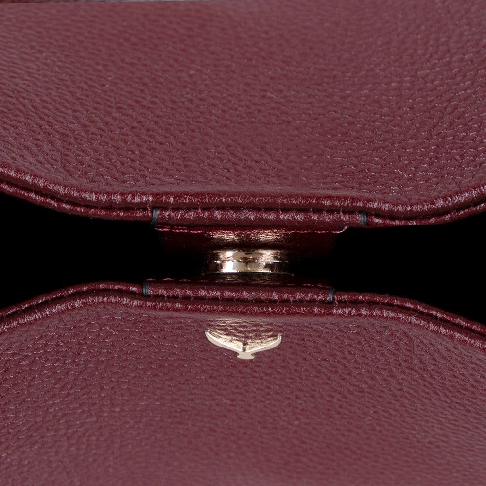 Pebbled Leather Shopper Women's Tote Bag