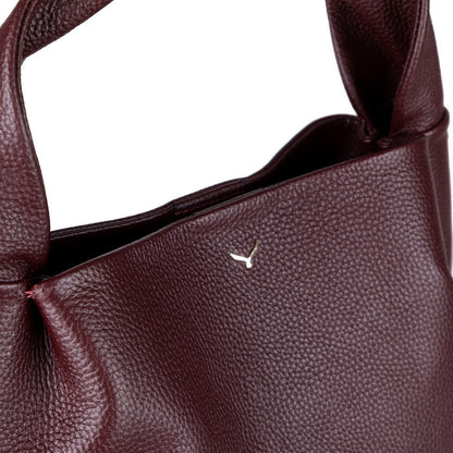 Pebbled Leather Shopper Women's Tote Bag