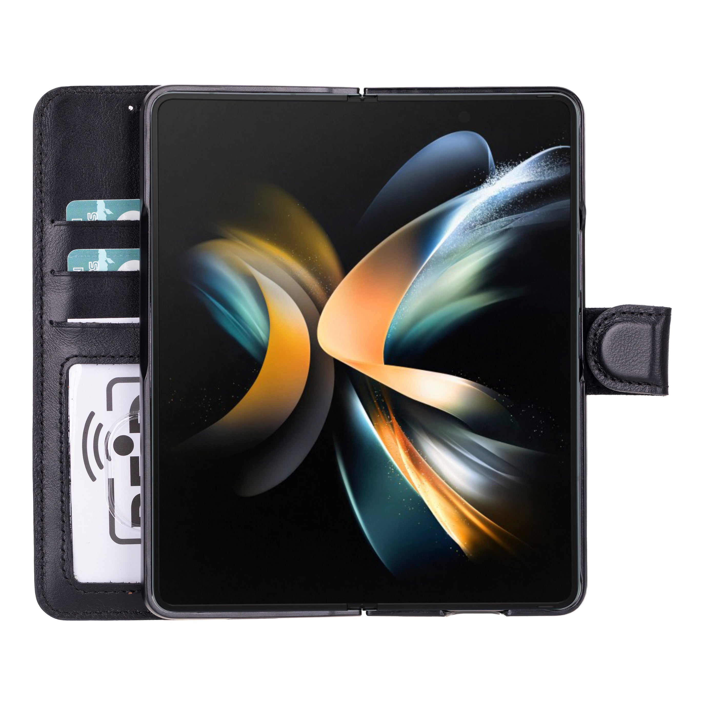 Wallet Id Leather Samsung Galaxy Z Fold 5 Folio Case
