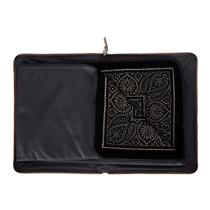 Leather Prayer Rug with Zipper Leather Case