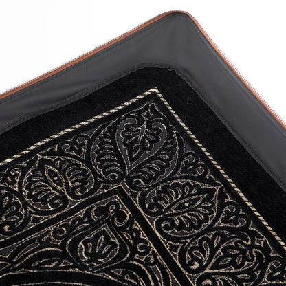 Leather Prayer Rug with Zipper Leather Case