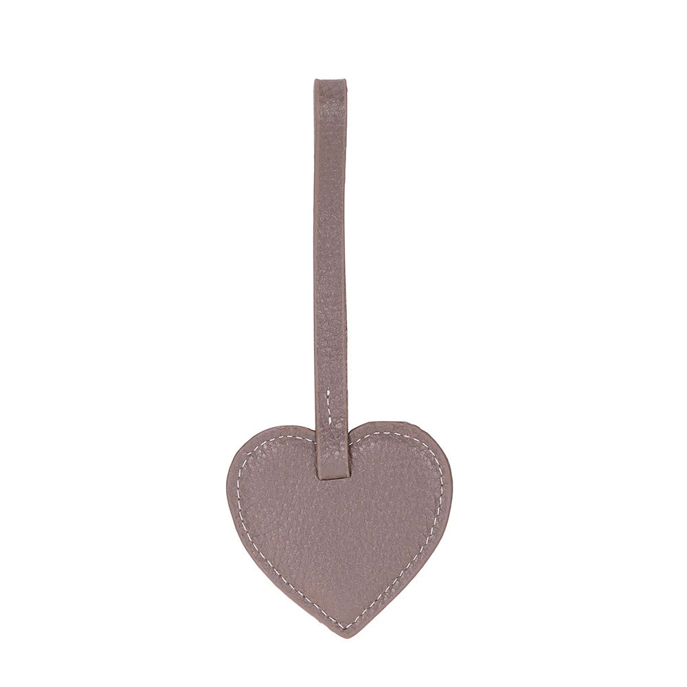 Heart Leather Bag Charm - 5-Pack
