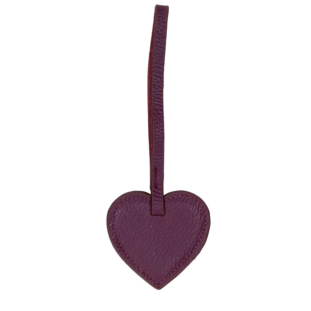 Heart Leather Bag Charm - 5-Pack
